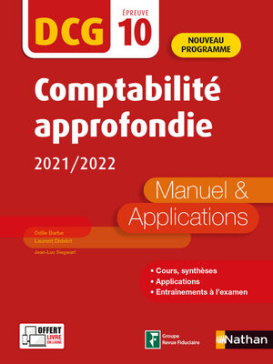 cover image of DCG 10 Comptabilité approfondie--Manuels et applications--EPUB